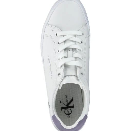 Calvin Klein YW0YW01223, Schnürschuhe, Damen, white/lavendel