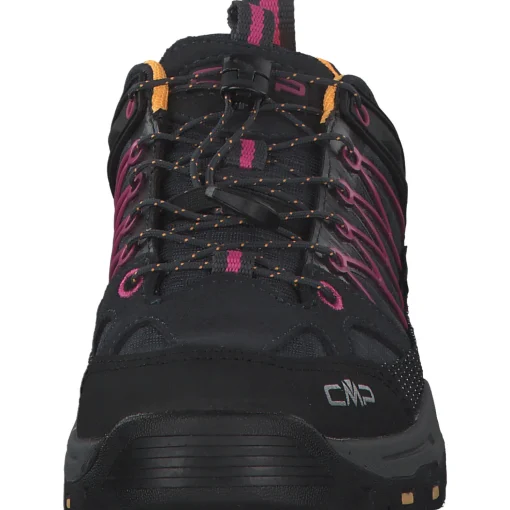 CMP Rigel Low 3Q54554 W, Trekkingschuhe, Kinder, Schwarz (Smoke Grey/Iced Lilac)