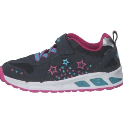 Geka Lico 300270 Blinky Girl, Slipper (Kinder), Kinder, marine/pink/tuekis