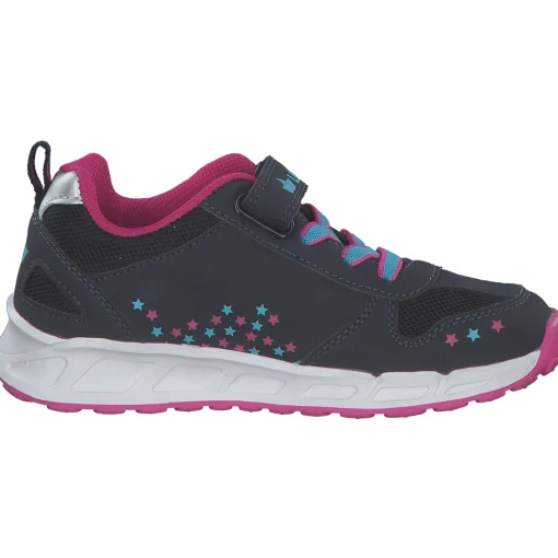 Geka Lico 300270 Blinky Girl, Slipper (Kinder), Kinder, marine/pink/tuekis