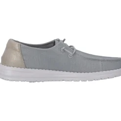 Hey Dude 40079, Schnürschuhe, Damen, hellgrau