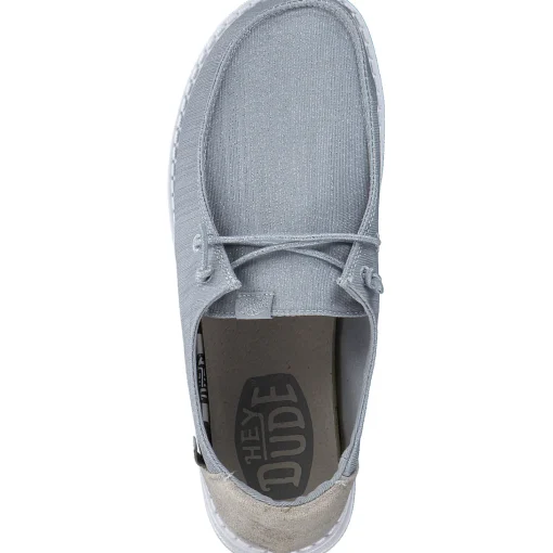 Hey Dude 40079, Schnürschuhe, Damen, hellgrau