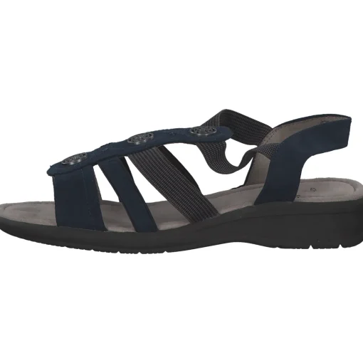 Jana Shoes 28165, Keilsandaletten, Damen, navy