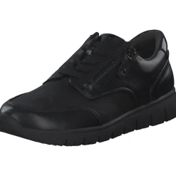 Jana Shoes 23765, Schnürschuhe, Damen, BLACK UNI