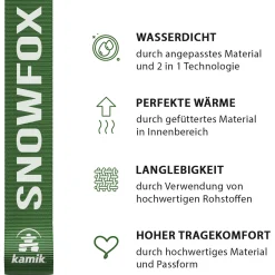 Kamik Snowfox 3WP NF8403/NF4403 M, Winterstiefel, Kinder, navy/citrus-marine