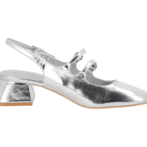 Palado Guhala, Sling-Pumps, Damen, Silber Metallic