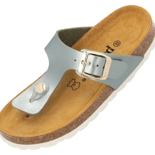 Palado Kids Kos G Metallic, Zehentrenner, Kinder, Olive