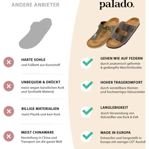 Palado Kiel Herren, Clogs, Herren, Schwarz