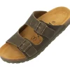 Palado Korfu Oiled Premium Leather Herren, Pantoletten, Herren, Khaki