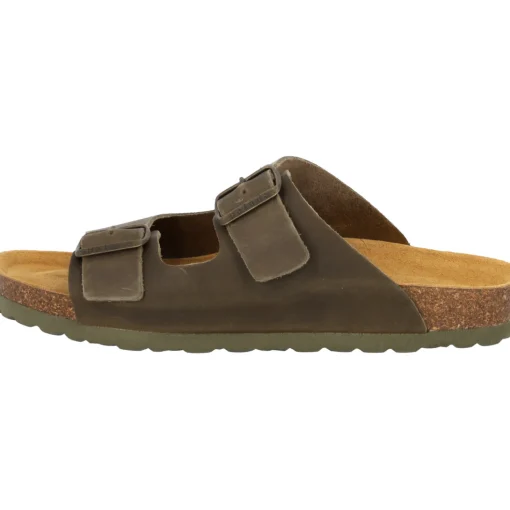 Palado Korfu Oiled Premium Leather Herren, Pantoletten, Herren, Khaki