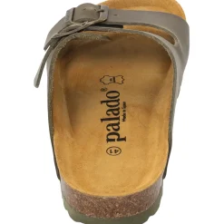 Palado Korfu Oiled Premium Leather Herren, Pantoletten, Herren, Khaki