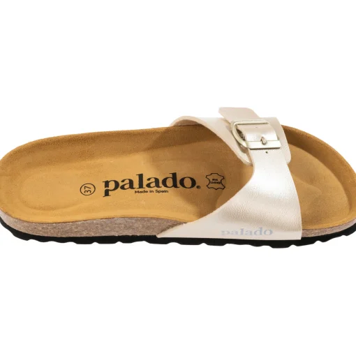 Palado Malta Metallic, Pantoletten, Damen, Gold/Schwarz