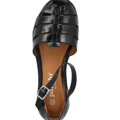 Palado Nigata by Sila Sahin, Riemchensandalen, Damen, Schwarz Metallic