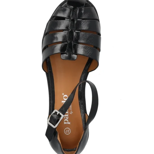 Palado Nigata by Sila Sahin, Riemchensandalen, Damen, Schwarz Metallic