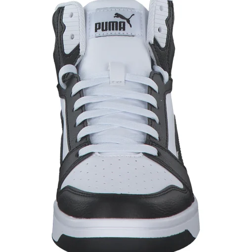 Puma Rebound v6 Mid Jr. 393831, Stiefel, Schwarz