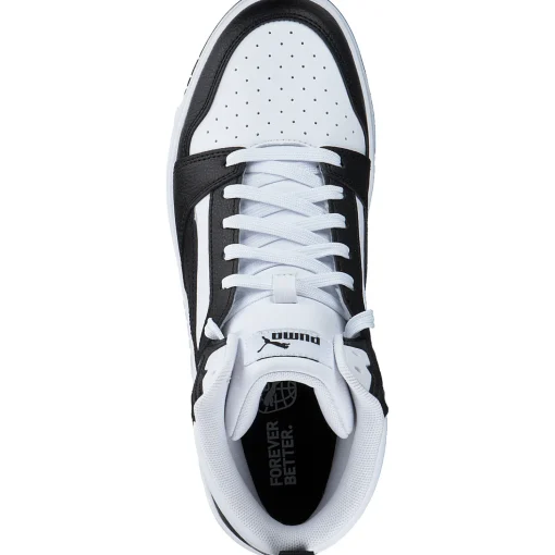 Puma Rebound v6 Mid Jr. 393831, Stiefel, Schwarz