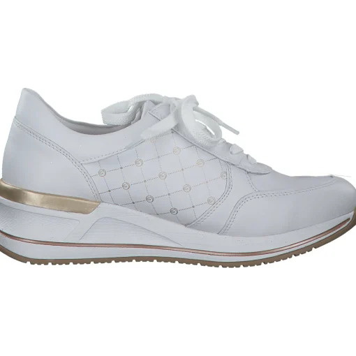 Remonte D3211, Schnürschuhe, Damen, weiss/weiss/alloy/lightgold