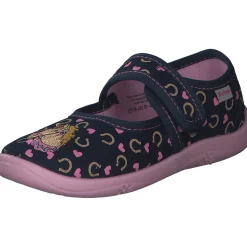 Richter 9150, Hausschuhe, Kinder, Blau/Pink