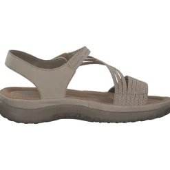 Rieker 64870, Keilsandaletten, Damen, ginger/cliff-weiss
