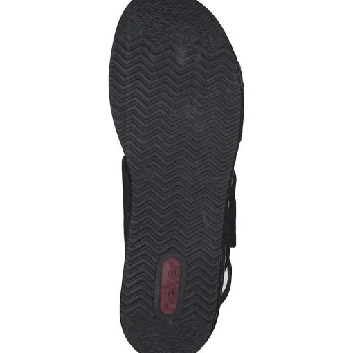 Rieker 62950, Keilsandaletten, Damen, Schwarz