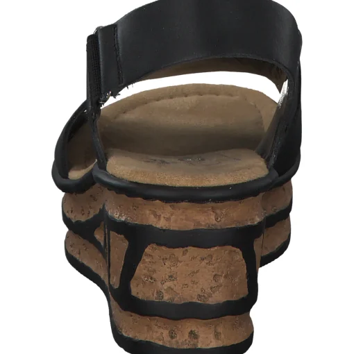 Rieker 68189, Keilsandaletten, Damen, Schwarz