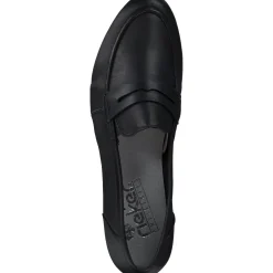Rieker 51954, Mokassins, Damen, schwarz/schwarz/schwarz