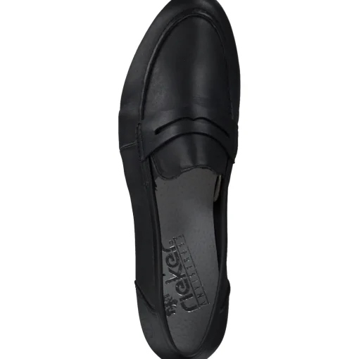 Rieker 51954, Mokassins, Damen, schwarz/schwarz/schwarz