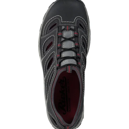 Rieker 08065, Sportliche Slipper, Herren, blei/rauch/grau