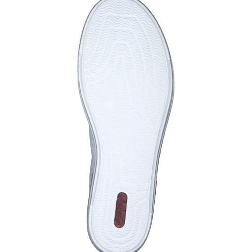 Rieker L88W2, Schnürschuhe, Damen, weiss/Rosa/Beige