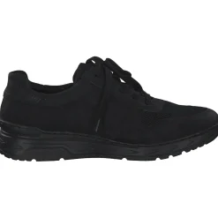 Rieker M0031, Schnürschuhe, Damen, schwarz/schwarz/schwarz