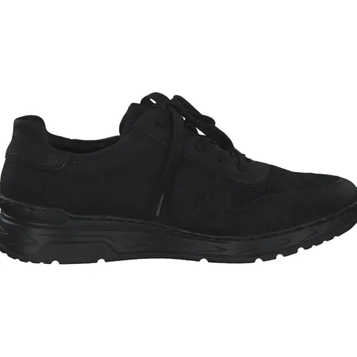 Rieker M0031, Schnürschuhe, Damen, schwarz/schwarz/schwarz