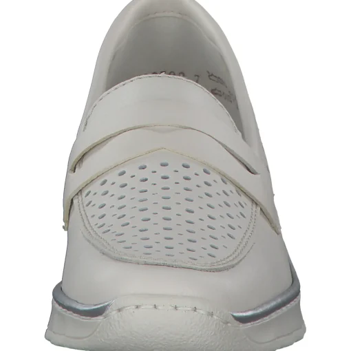 Rieker N3356, Slipper, Damen, offwhite/porzellan