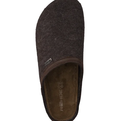 Rohde 6740, Filzpantoffeln, Herren, Braun (Espresso/Walnut)
