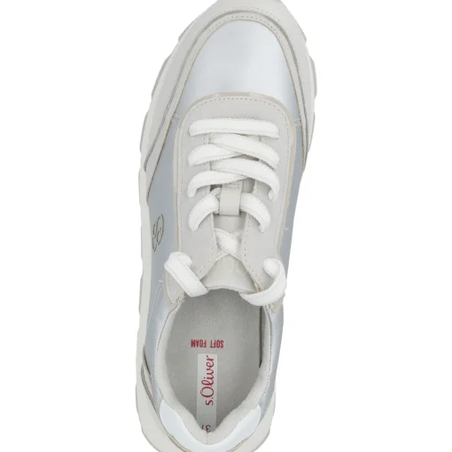 s. Oliver 23616, Schnürschuhe, Damen, platinum combi