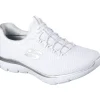 Skechers 12980, Sneakers Low, Damen, WSL White Silver