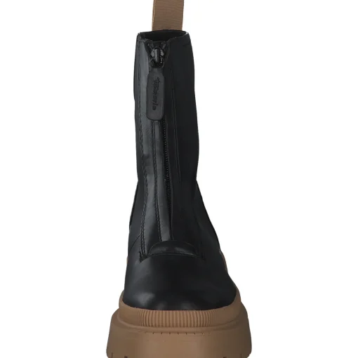 Tamaris 25406, Klassische Stiefeletten, Damen, BLACK/CAMEL