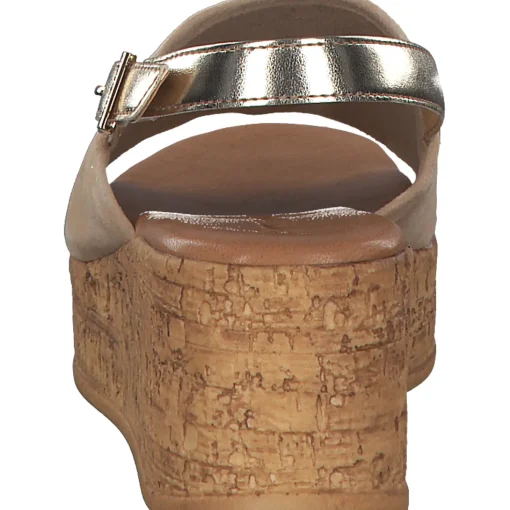 Tamaris 28393-42, Plateau-Sandaletten, Damen, Beige
